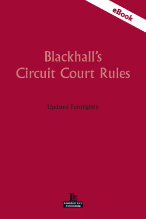 Blackhalls Circuit Court Rules Library eBook