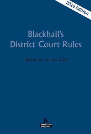 Blackhall's District Court Rules 2026